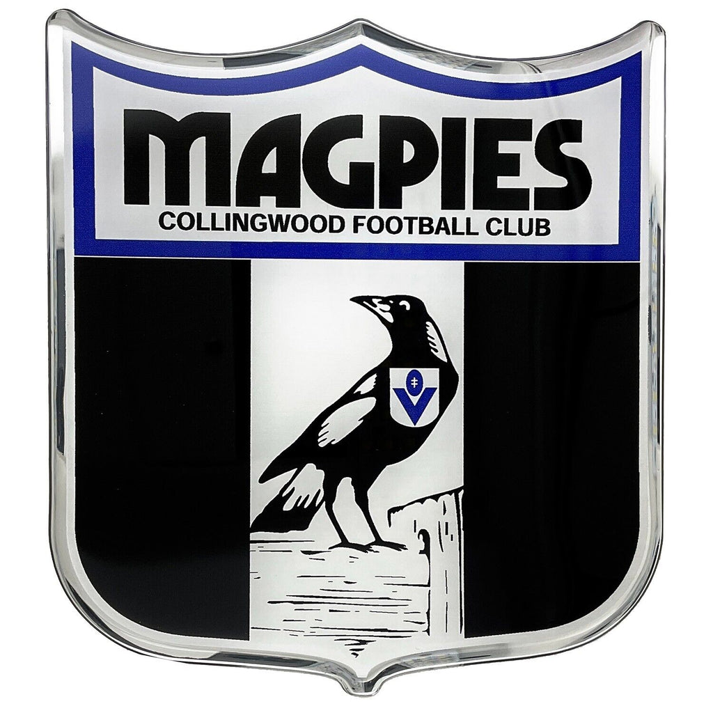 AFL Retro Logo Emblem Collingwood Magpies Supporter Car Badge
