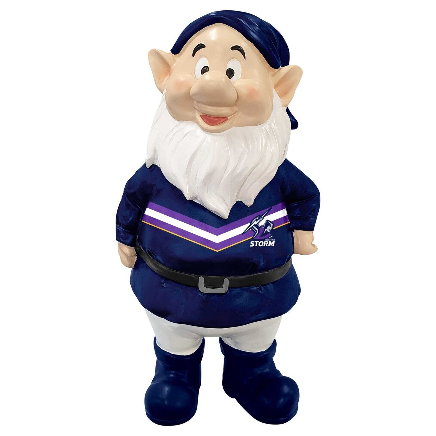 NRL Mini Garden Gnome - Melbourne Storm - Polyresin - 18cm