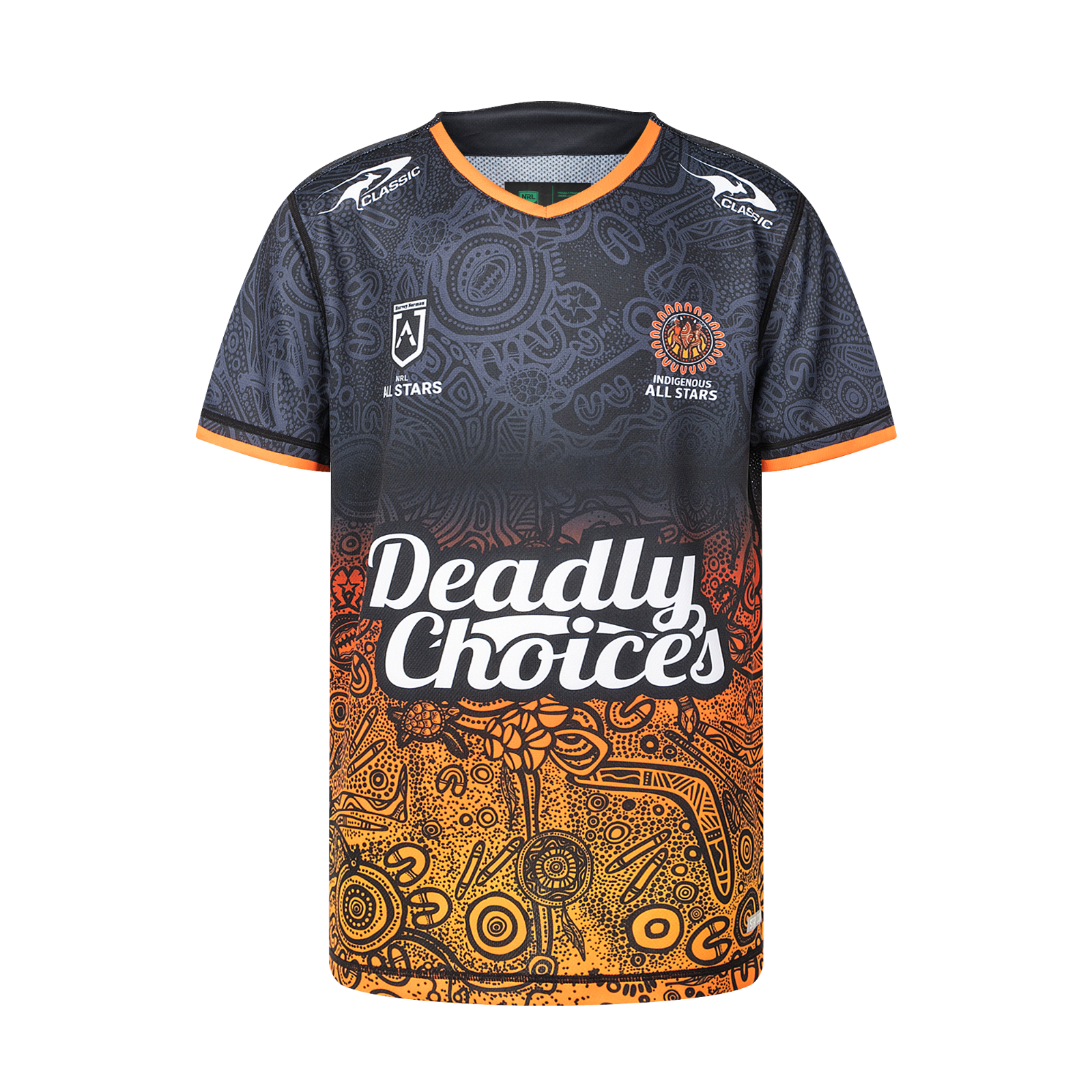 NRL 2025 Training Tee Indigenous All Stars Youth Kids