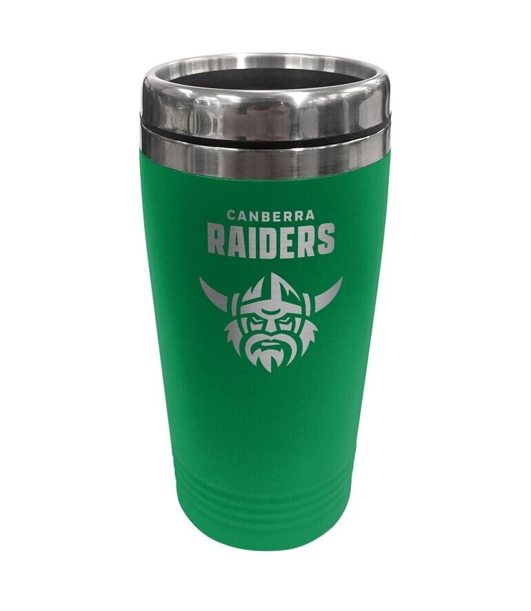 NRL Coffee Travel Mug - Canberra Raiders - 450ml Drink Cup Double Wall