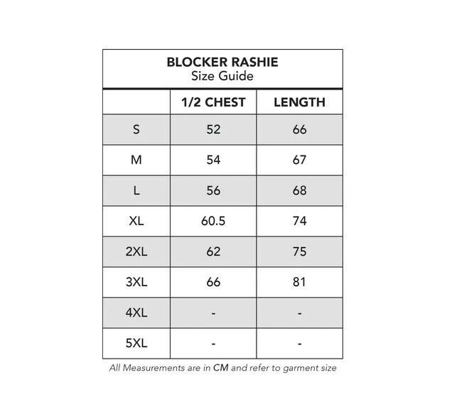 NRL LS Blocker Rash Vest - Manly Sea Eagles - LONG SLEEVE - Adult