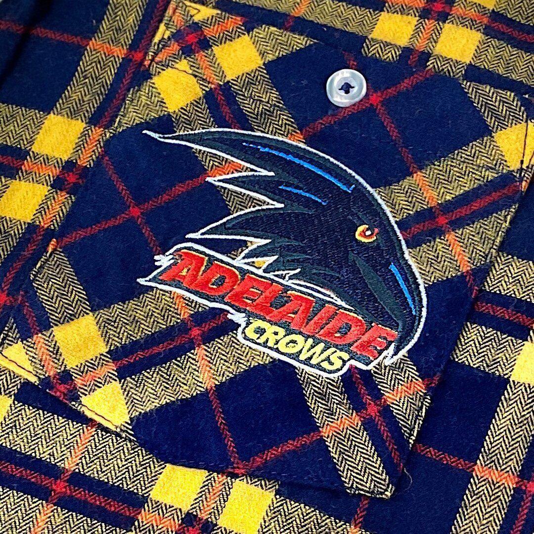 AFL Flannel Polo - Adelaide Crows - Flanno - Flannelette Shirt