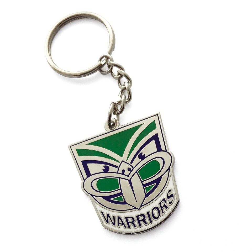 NRL Logo Metal Key Ring - New Zealand Warriors - Keyring - Rugby League - TROFE