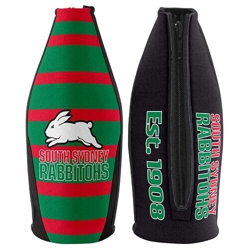 NRL Tallie Stubby Cooler - South Sydney Rabbitohs - Tally Drink Cooler - Zipper