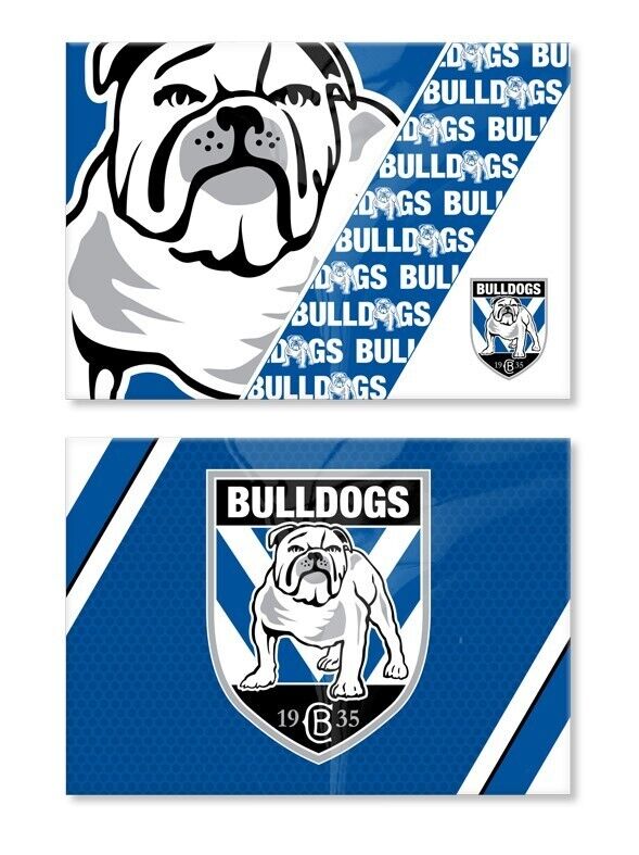 NRL Magnet Set of 2 - Canterbury Bulldogs - Set of Two Magnets