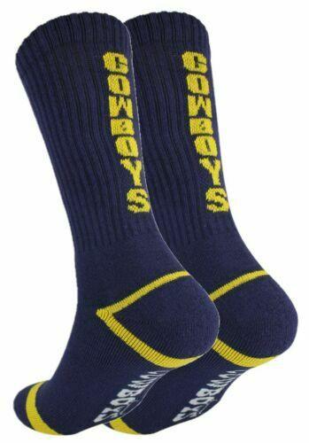 NRL Mens Crew Socks - North Queensland Cowboys - One Set - Sock -