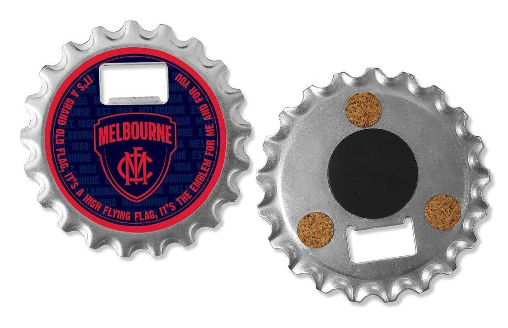 AFL Bottle Opener, & Coaster Melbourne Demons Aussie Rules