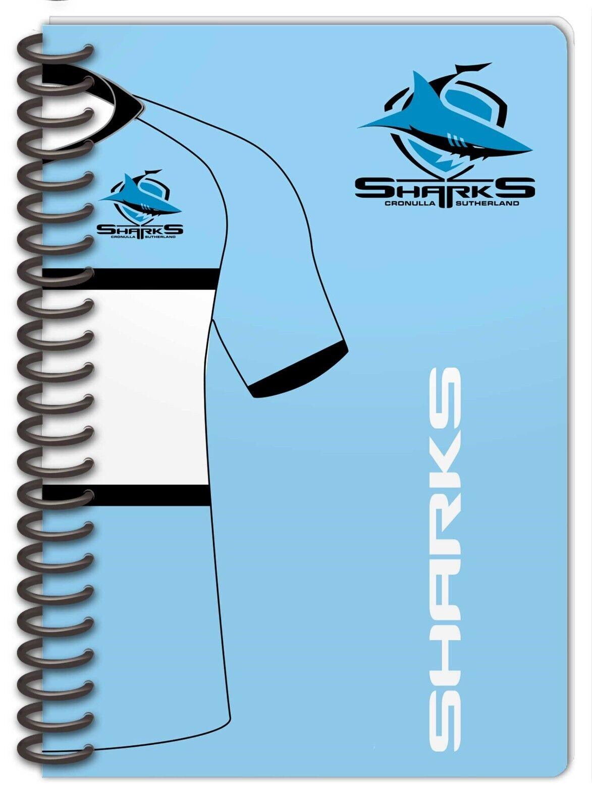 NRL Notebook Pad - Set Of Two - Cronulla Sharks - Rugby League