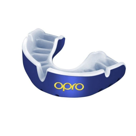 OPRO Gold Ultra Fit Mouthguard - Adult - 10 Years + - BLUE