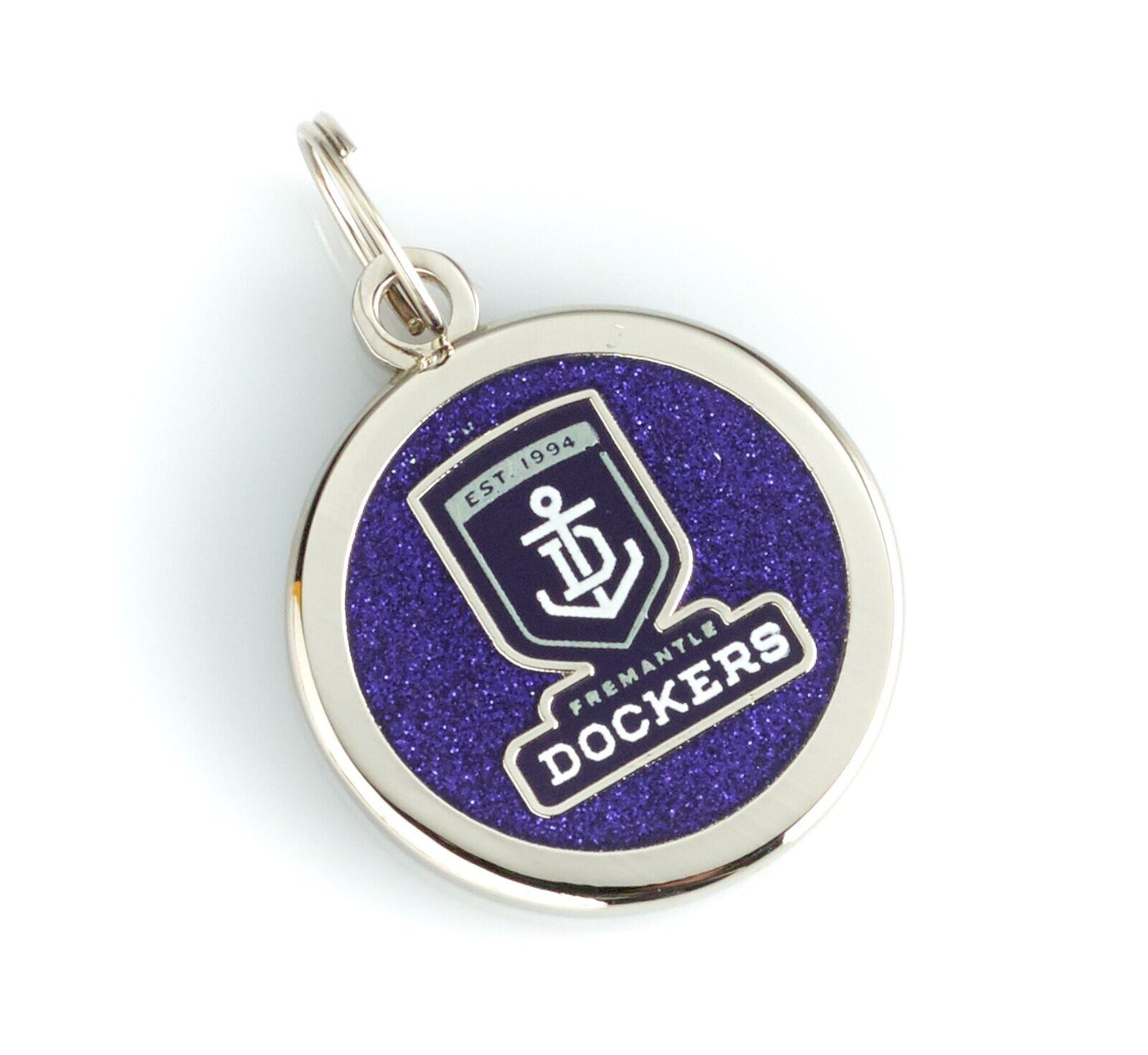AFL Pet ID Tag - Fremantle Dockers - Engravable - 25mm diameter