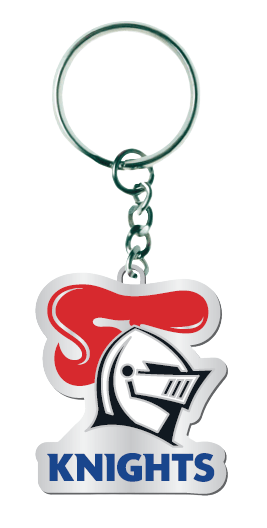 NRL Logo Metal Key Ring - Newcastle Knights - Keyring - Rugby League - TROFE