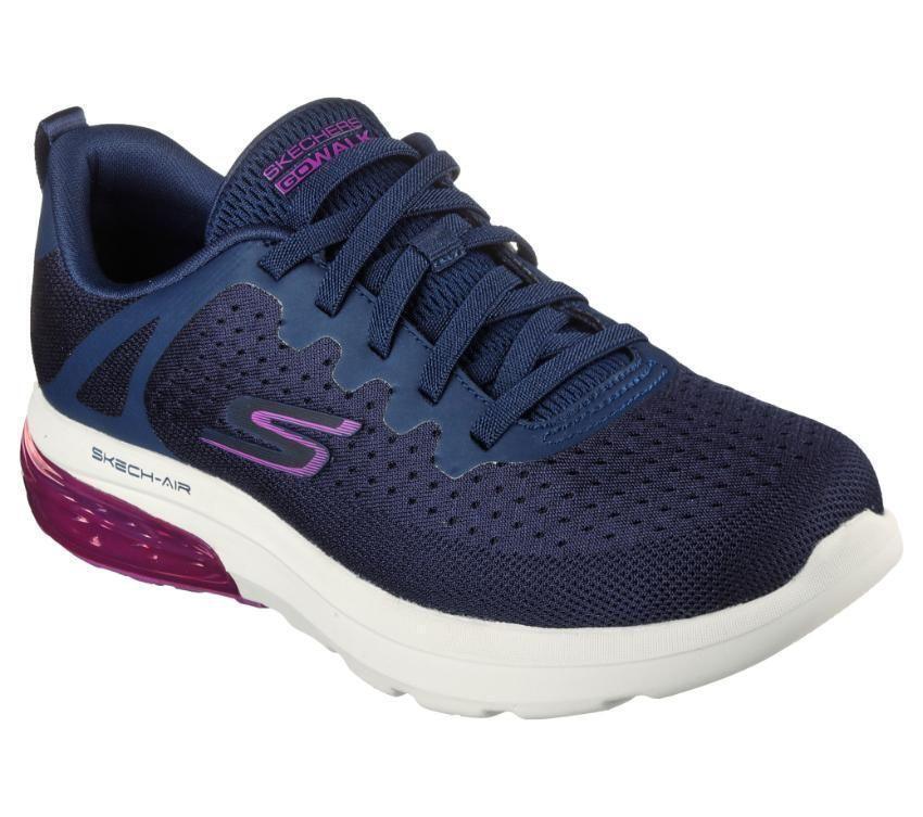SKECHERS Go Walk Air Shoe Classy Summer Navy/Purple