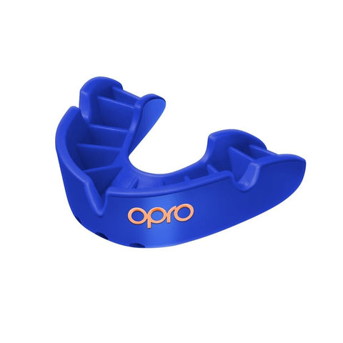 OPRO BRONZE Self-Fit Mouthguard - ADULT - Age 10+ - Blue