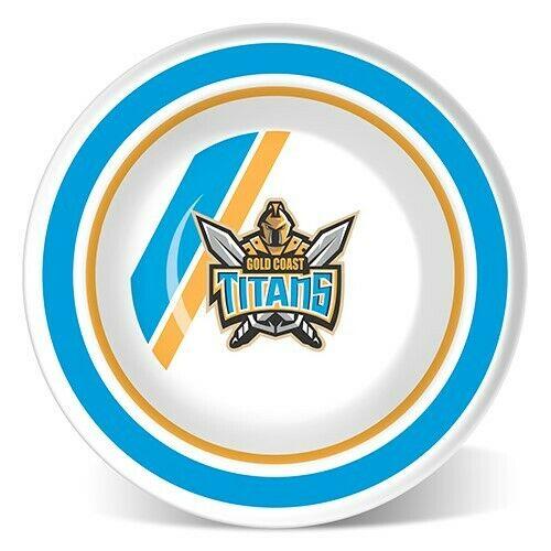 NRL Logo Bowl - Gold Coast Titans - Melamine - One Bowl - Dinner - Lunch