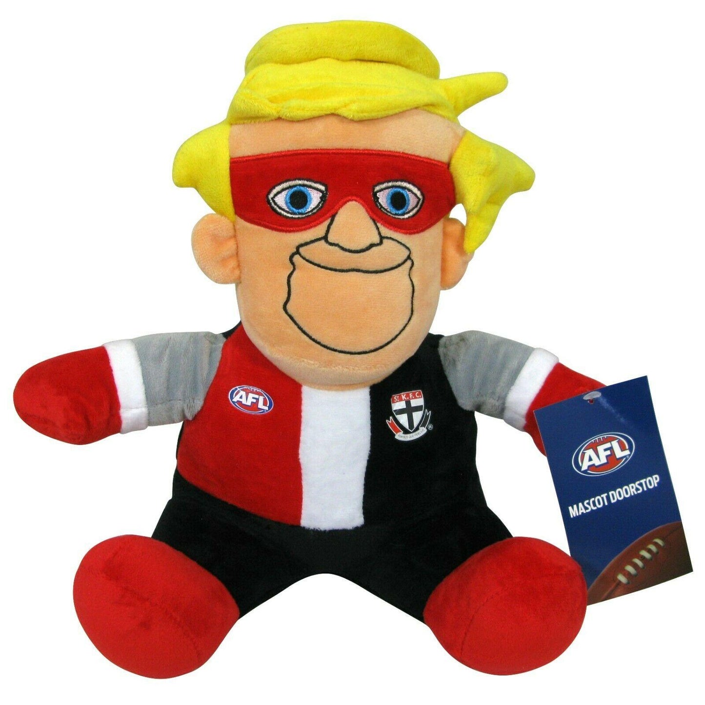 AFL St Kilda Saints - Mascot Door Stop - Plush Door Weight - 28cm Tall