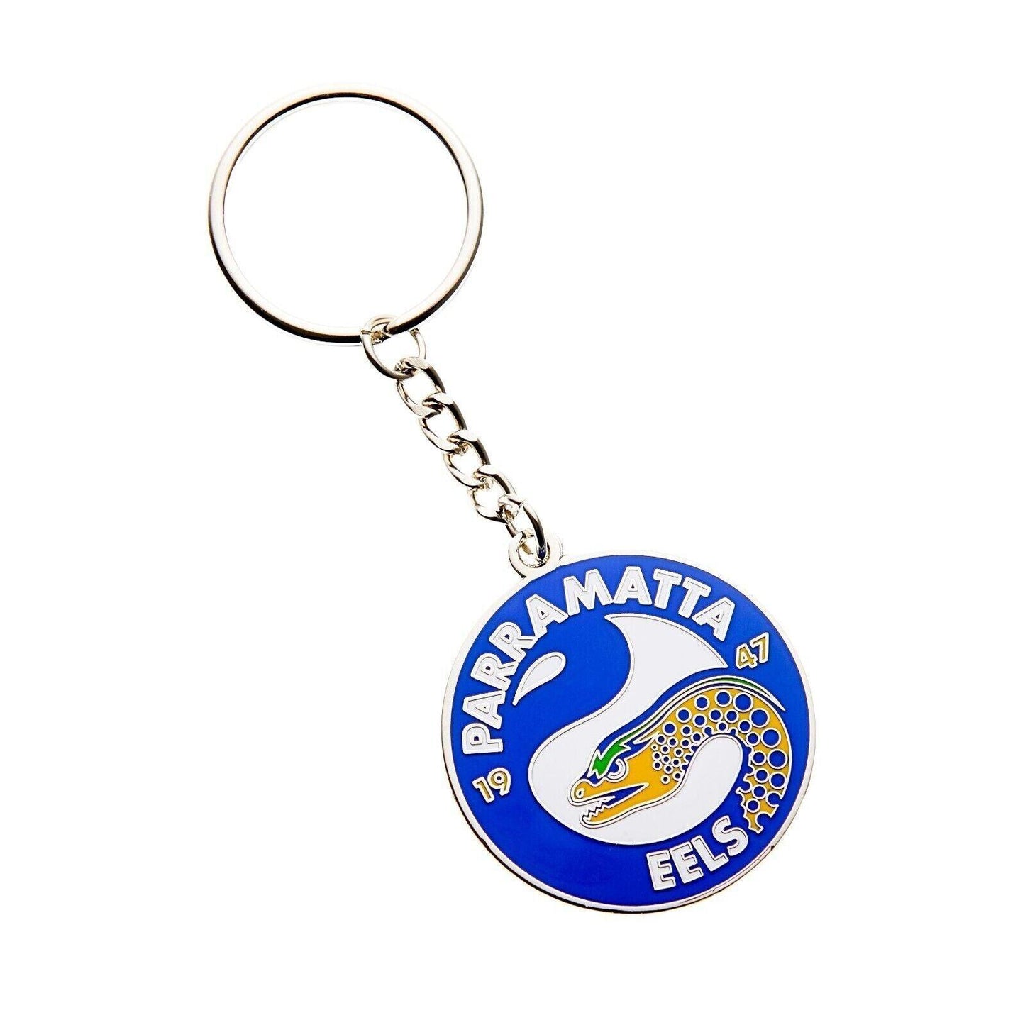 NRL Logo Metal Key Ring - Parramatta Eels - Keyring - Rugby League - TROFE