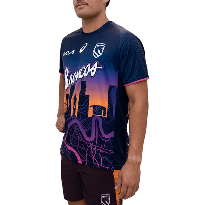 NRL 2026 Run Out Tee - Brisbane Broncos - Adult - Mens