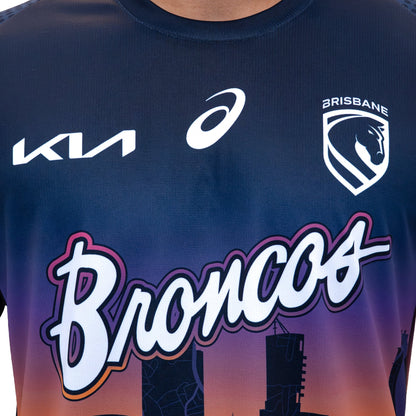NRL 2026 Run Out Tee - Brisbane Broncos - Adult - Mens