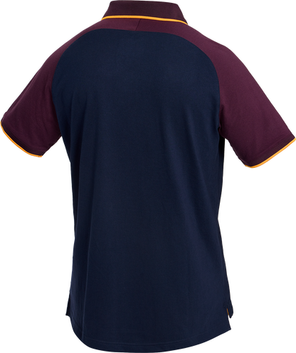 NRL 2026 Team Polo - Brisbane Broncos - Adult - Mens - Midnight Blue