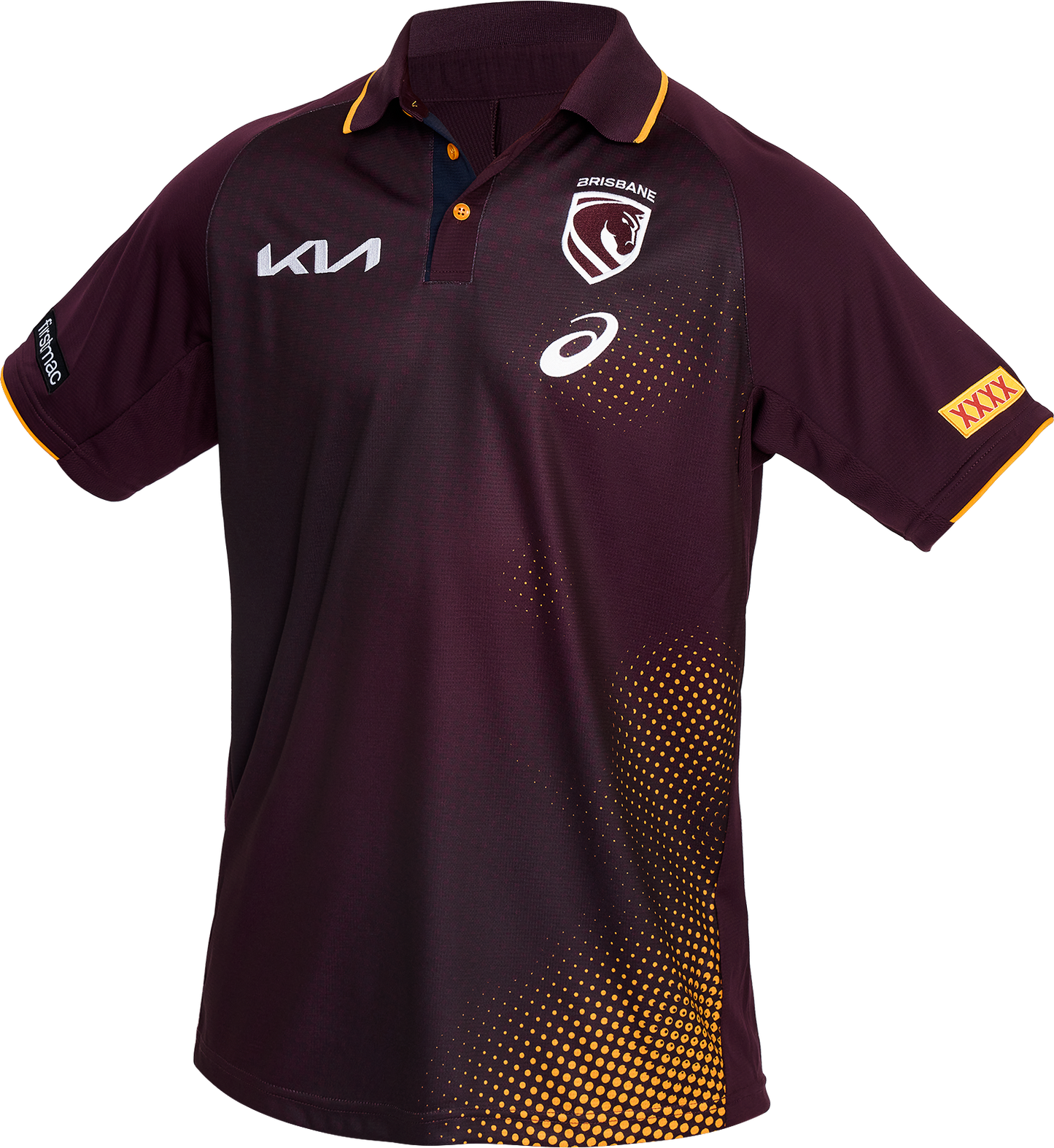 NRL 2026 Training Polo - Brisbane Broncos - Adult - Mens - Maroon