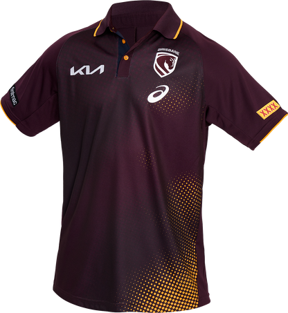 NRL 2026 Training Polo - Brisbane Broncos - Adult - Mens - Maroon