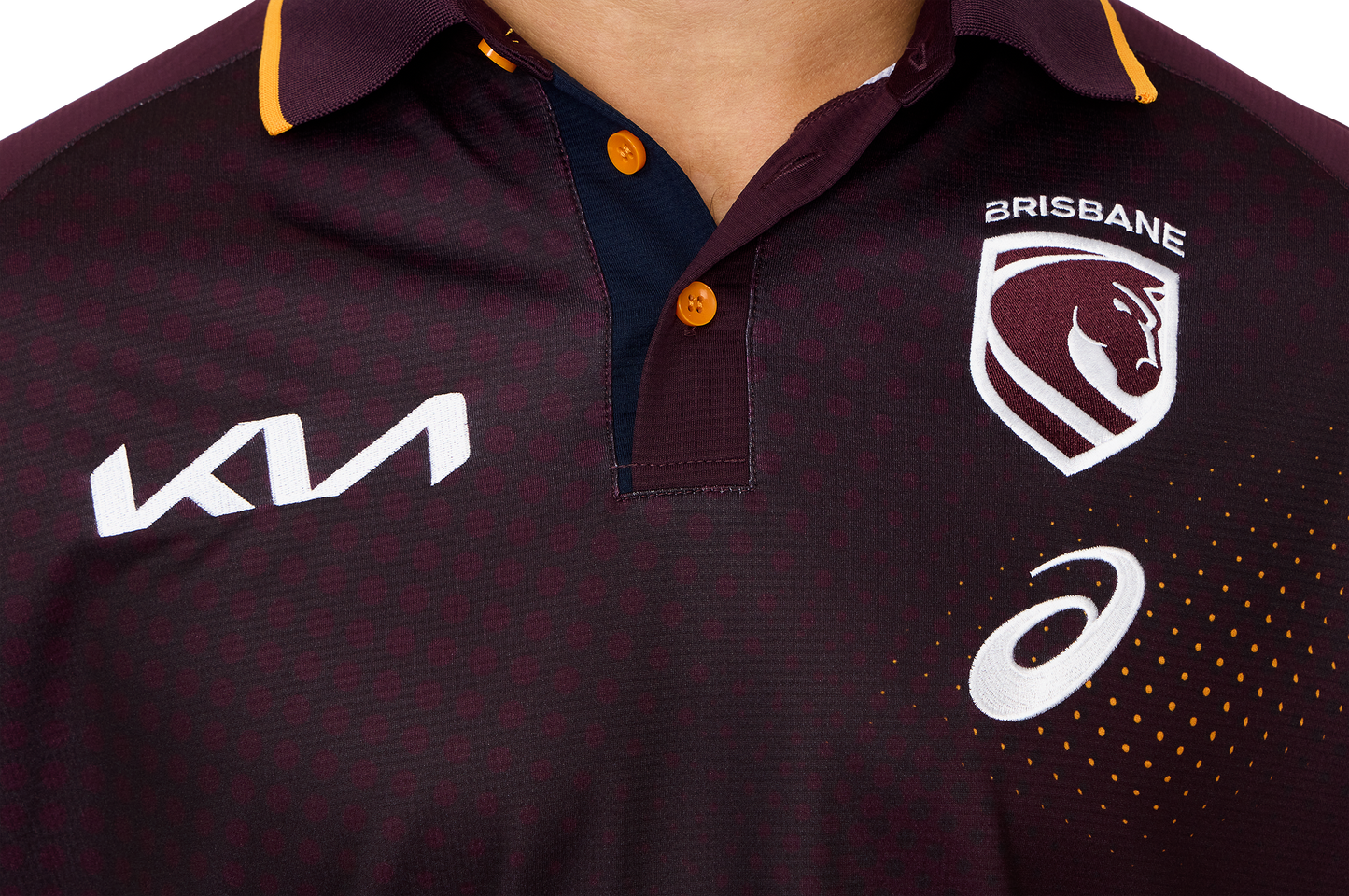 NRL 2026 Training Polo - Brisbane Broncos - Adult - Mens - Maroon