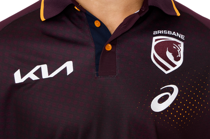 NRL 2026 Training Polo - Brisbane Broncos - Adult - Mens - Maroon