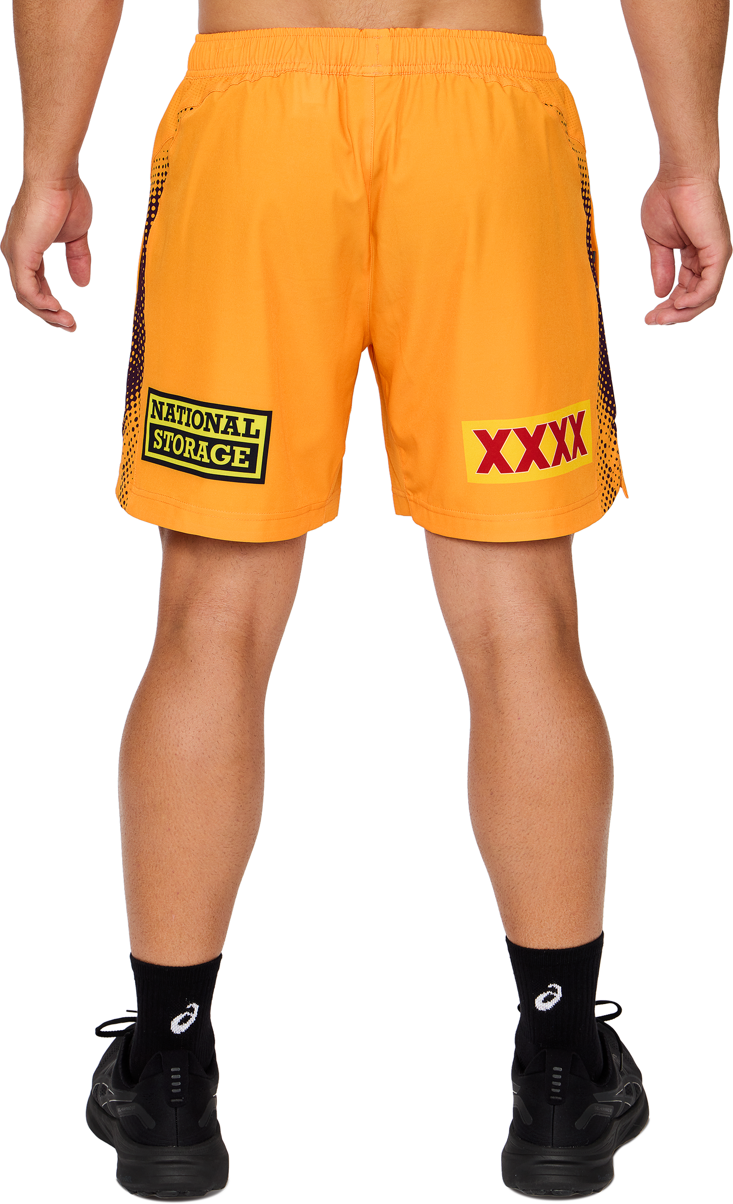 NRL 2026 Training Shorts - Brisbane Broncos - Gold - Adult - Mens