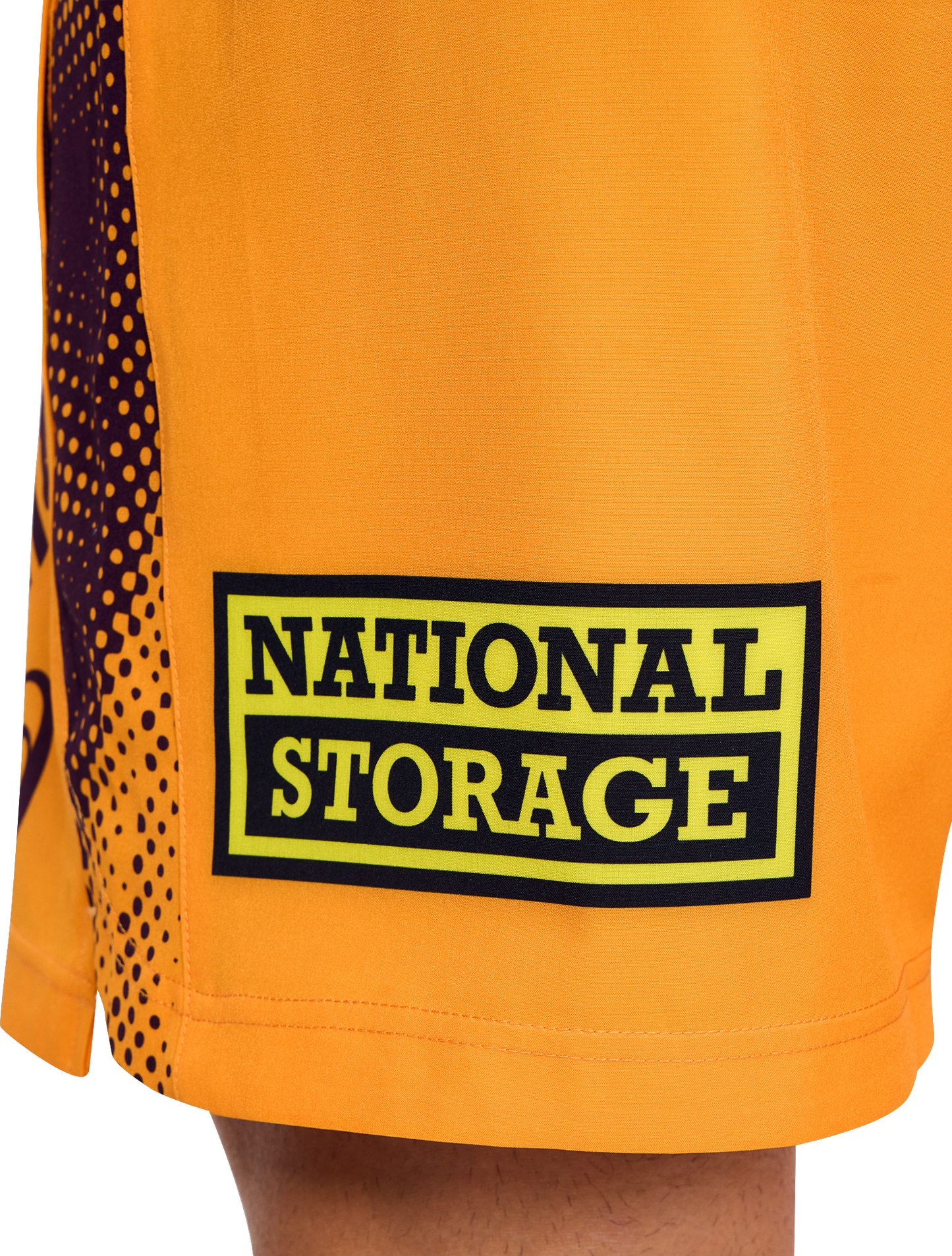 NRL 2026 Training Shorts - Brisbane Broncos - Gold - Adult - Mens