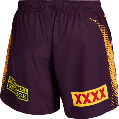 NRL 2026 Training Shorts - Brisbane Broncos - Adult - Mens