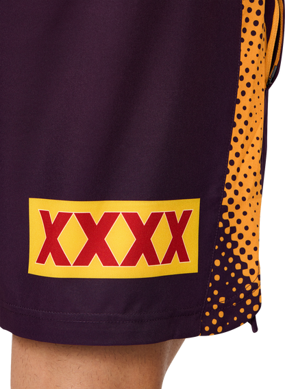 NRL 2026 Training Shorts - Brisbane Broncos - Adult - Mens
