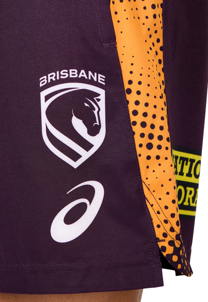 NRL 2026 Training Shorts - Brisbane Broncos - Adult - Mens