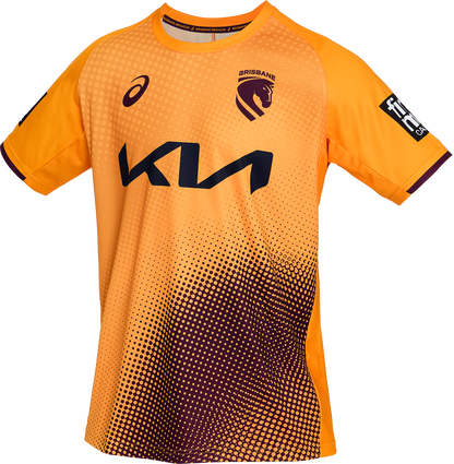 NRL 2026 Training Tee - Brisbane Broncos - Gold - Adult - Mens