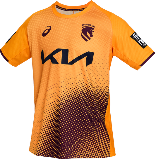 NRL 2026 Training Tee - Brisbane Broncos - Gold - Adult - Mens