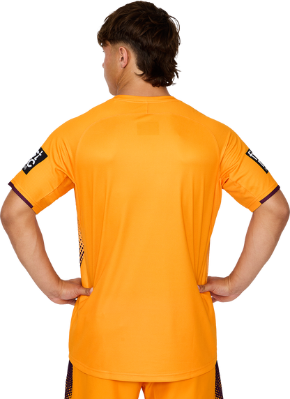 NRL 2026 Training Tee - Brisbane Broncos - Gold - Adult - Mens