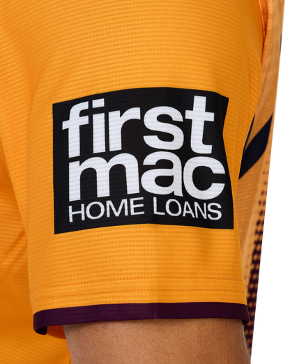 NRL 2026 Training Tee - Brisbane Broncos - Gold - Adult - Mens