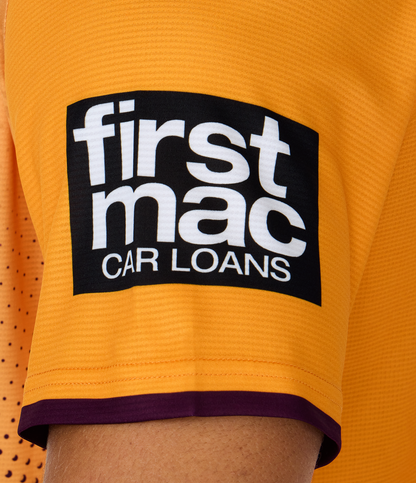 NRL 2026 Training Tee - Brisbane Broncos - Gold - Adult - Mens