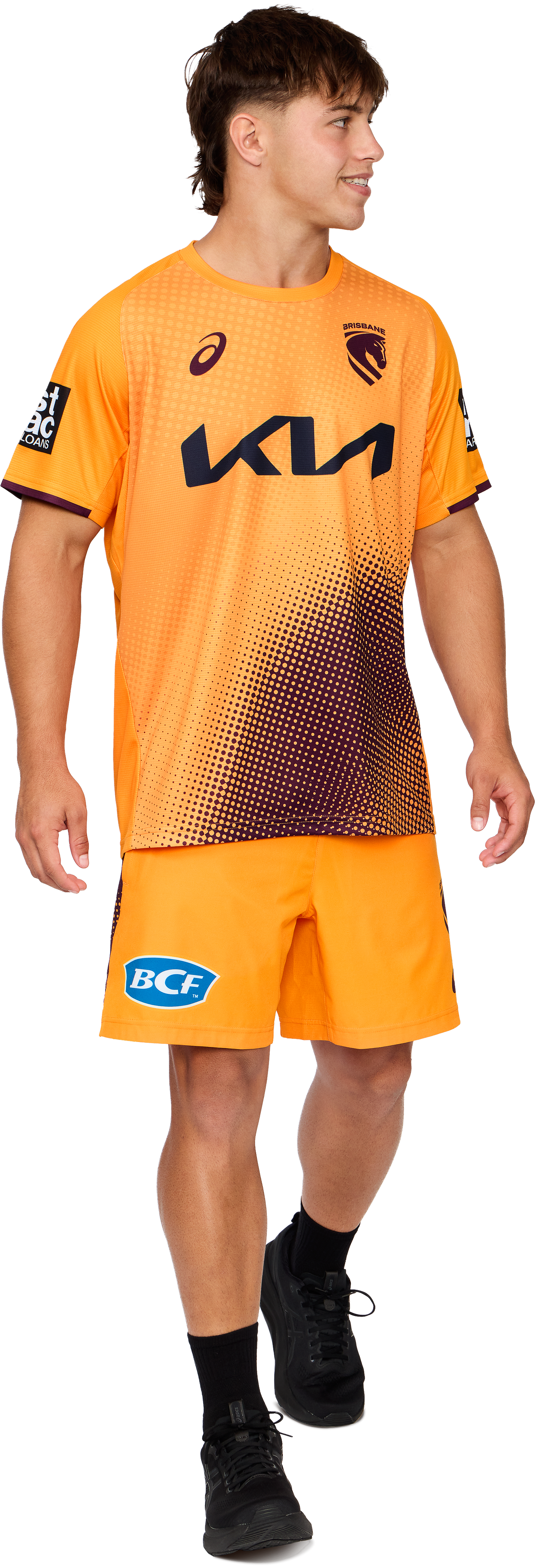 NRL 2026 Training Tee - Brisbane Broncos - Gold - Adult - Mens