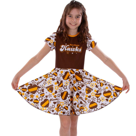 AFL  Heartbreaker Dress - Hawthorn Hawks - Girls - Toddler - Kid