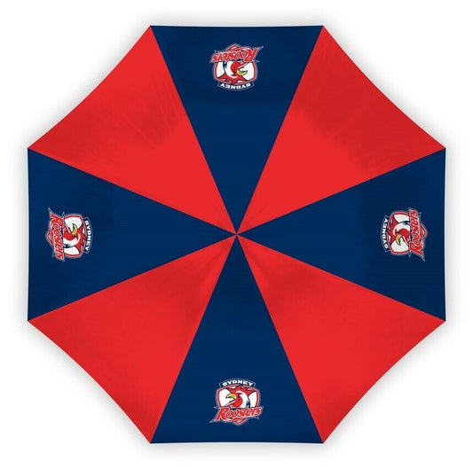 NRL Compact Umbrella - Sydney Roosters - Rain - Glovebox - 60cm Length W17cm