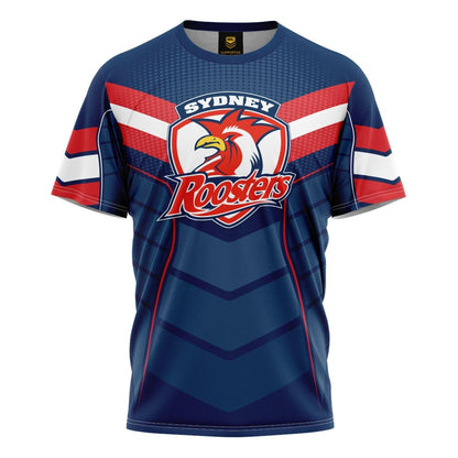 NRL Kids 'Chevron' Tee Shirt - Sydney Roosters - Baby Child T-Shirt