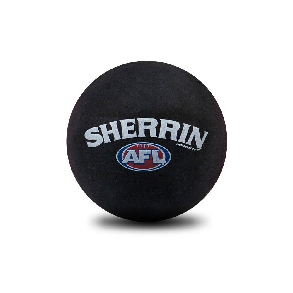 AFL Rubber High Bounce Hand Ball Collingwood Magpies Single 6cm