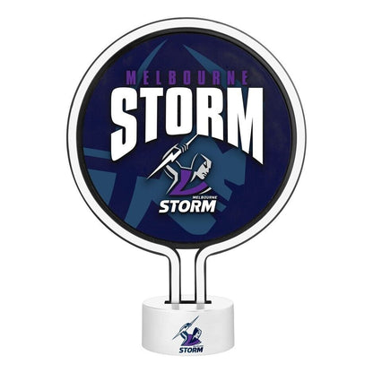NRL Neon Light - Melbourne Storm - 30 x 21.5 x 8.5cm - Team Logo