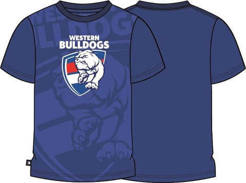 AFL Oversize Crop Tee Shirt - Western Bulldogs  - Youth - Toddler - T-Shirt