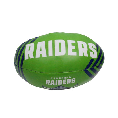 NRL 2025 6 Inch Sponge Football - Canberra Raiders - Supporter Ball