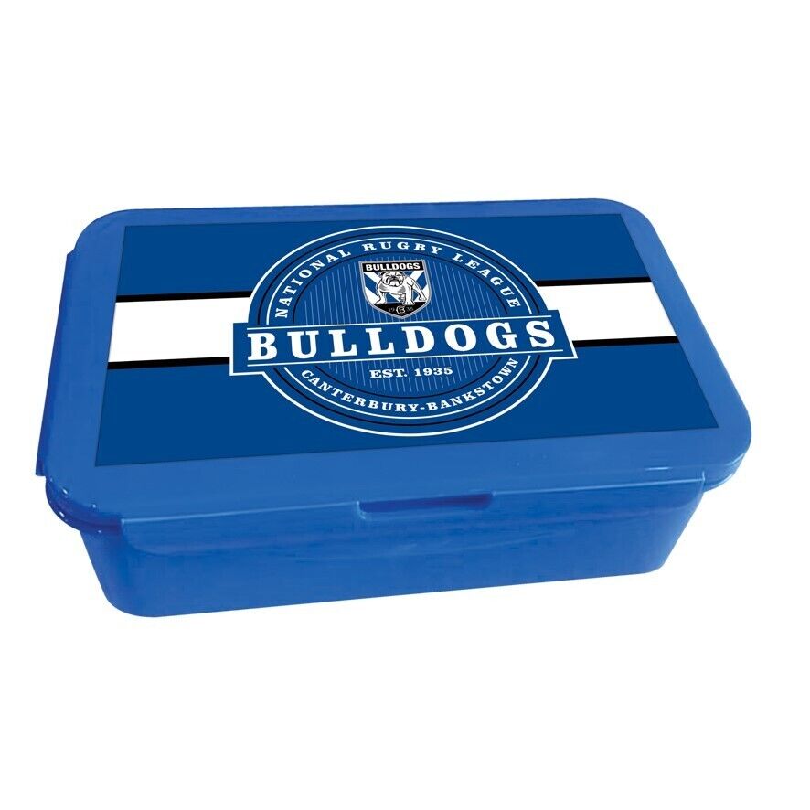 NRL Bento Lunch Box - Canterbury Bulldogs - 14cm x 20.1cm x 7.1cm