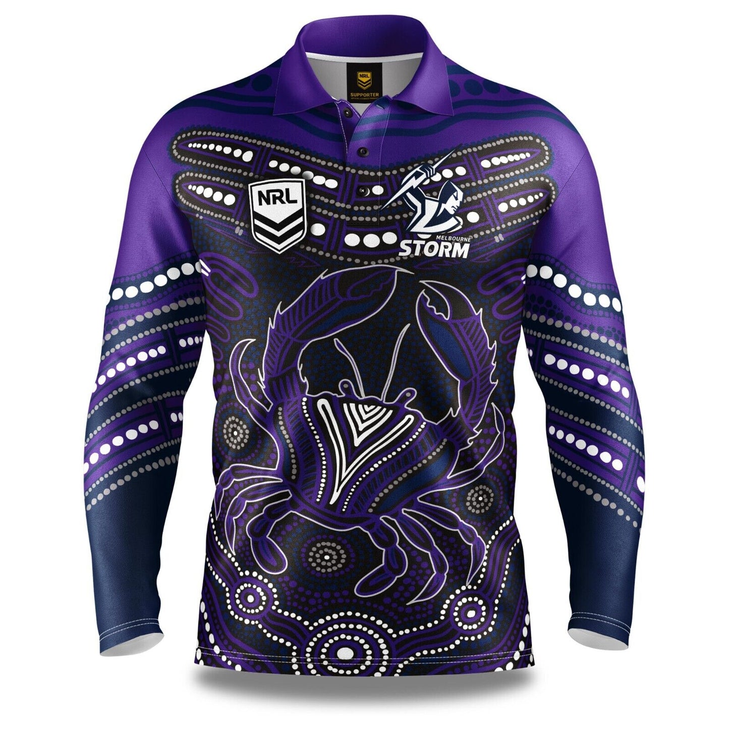 NRL 'Karumba' Fishing Shirt - Melbourne Storm - Adult - Mens - Polo