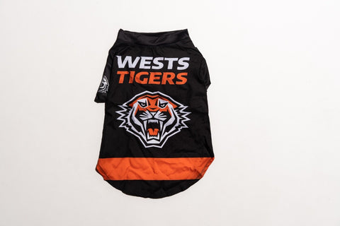 NRL Pet Jersey - West Tigers - Size XS to XL - T-Shirt - Dog - Cat
