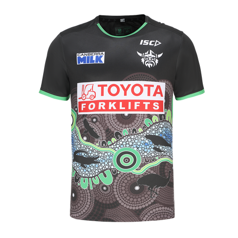 NRL 2024 Indigenous Run Out Tee - Canberra Raiders - Adult - Mens