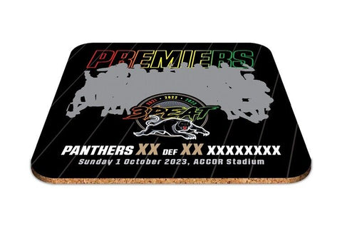 NRL 2023 PREMIERS PHOTO DRINK COASTER - PENRITH PANTHERS